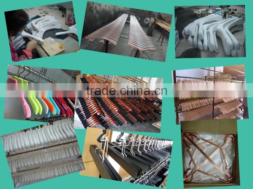 HA7035 same style top and bottom hanger rubber coated plstic hanger