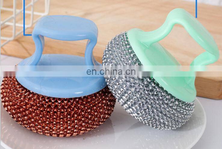 Cleaning tool stainless steel wool sponge soap pad scrubber for cleaning dishes