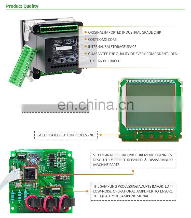 Multifunction 3 phase Digital Smart Energy Volt Amp Watt Electric Energy Meter