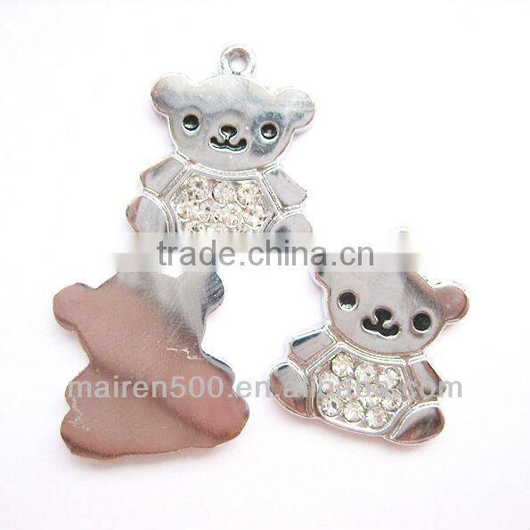 DIY rhinestone fashion Bear pendant (SH-100)