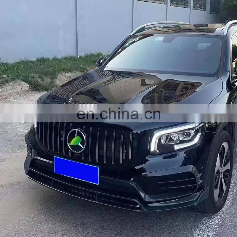 Runde Carbon Fiber For Mercedes-Benz GLB X247 Body Kit Front Lip Rear Lip Hood Cover Grille Exhaust Wind Knife Mirror Shell