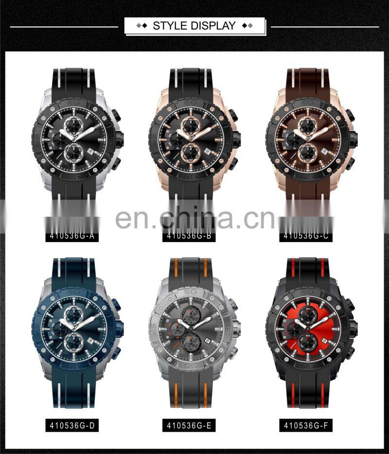 Hot selling products big dial chronograph men watch