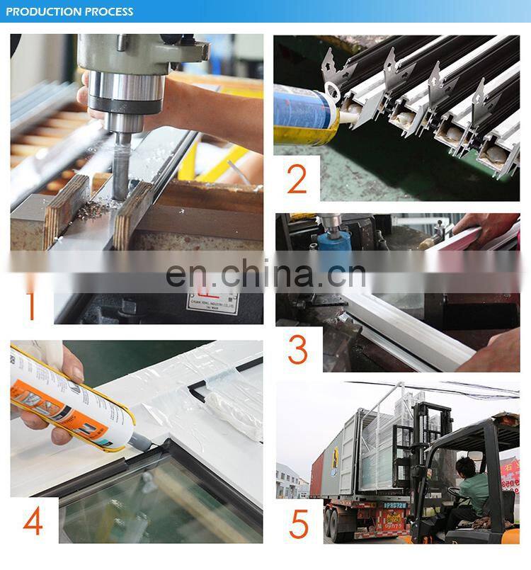 New design wood color UPVC casement window