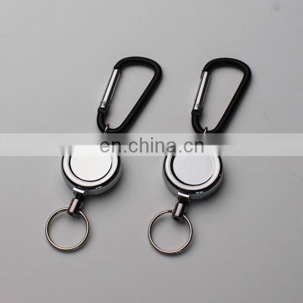 Metal Badge Reel ID Badge Holder with Carabiner