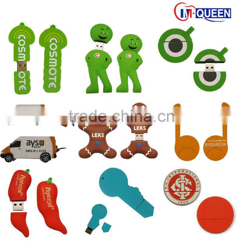 Novel shape PVC usb 2.0 flash memory disk