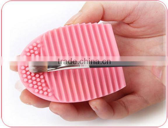 Egg Shaped Makeup Brush Cleaner Silicone Finger Scrubber Makeup Brush Cleaner
