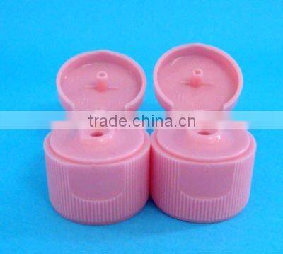 24/410 UV plstic flip top cap,shining silver plastic cap for bottle