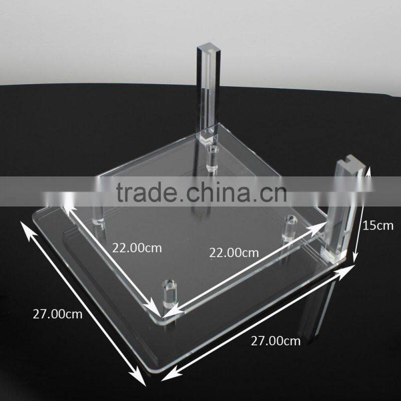 Clear acrylic cosmetic display stand cosmetic stand makeup display holder RCD002