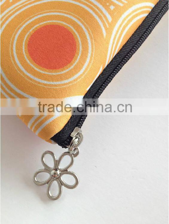 2015 promotional pencil case free samples, high quality neoprene pencil case