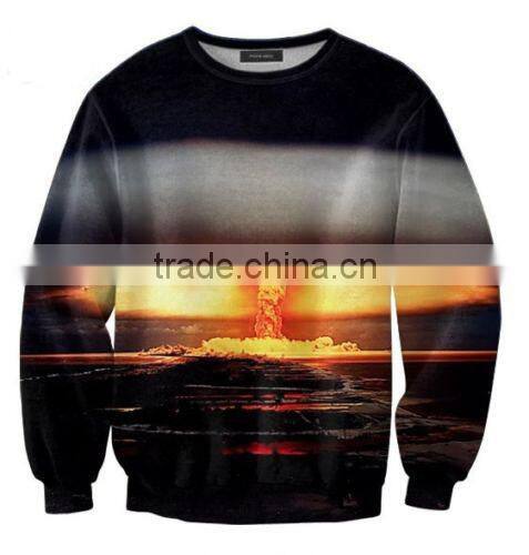 Cool design oversized plain black pullover hoodie for men
