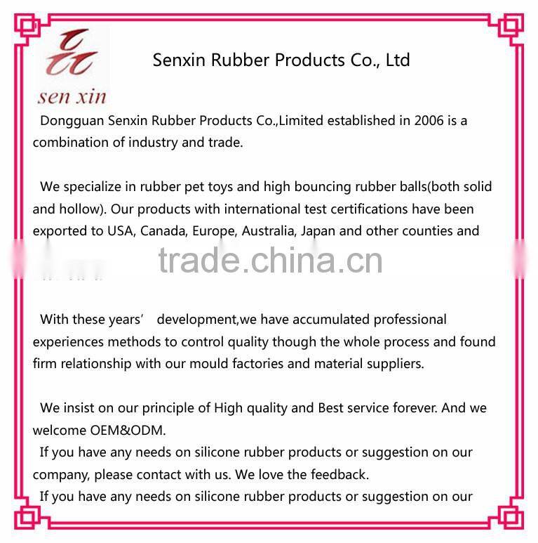 SX Food Grade Silicone Pet Ball Silicone Rubber Bouncing Ball for Dogs