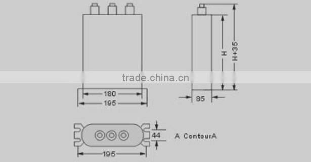 Low voltage three phase shunt capacitor