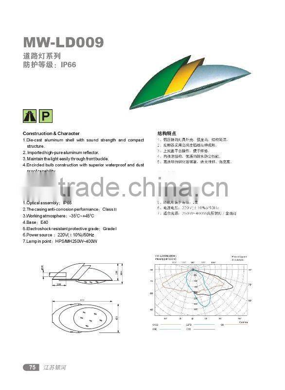 galvanized steel street lamp pole