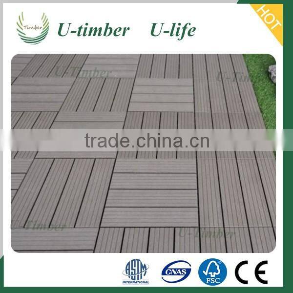 WPC decking tiles, WPC interlocking tiles for garden, balcony, bathroom