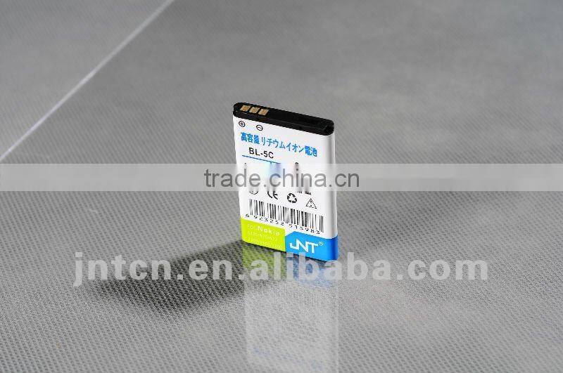 3.7V rechargeable replacement Li-ion dual IC mobilephone battery BL-5C for Nokia N70 500-1100mAh