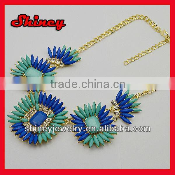 red crystal paved alloy crown nice necklace