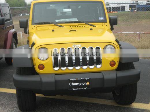 car chrome front grille for Jeep Wrangler Sahara(07-13)