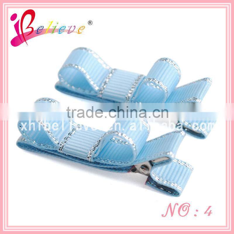 Popular korker curly ribbon hair clip,elegant french barrette hair clips wholesale (XH6001-369)