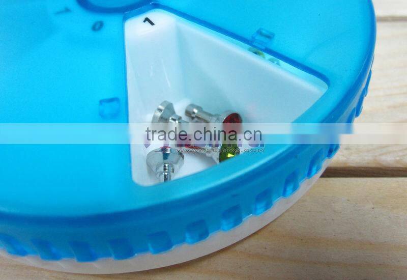 Multifunction Portable Round Pill Box