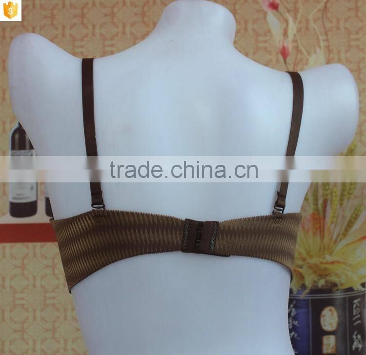 Fashionable gray curve line laser cut brassier