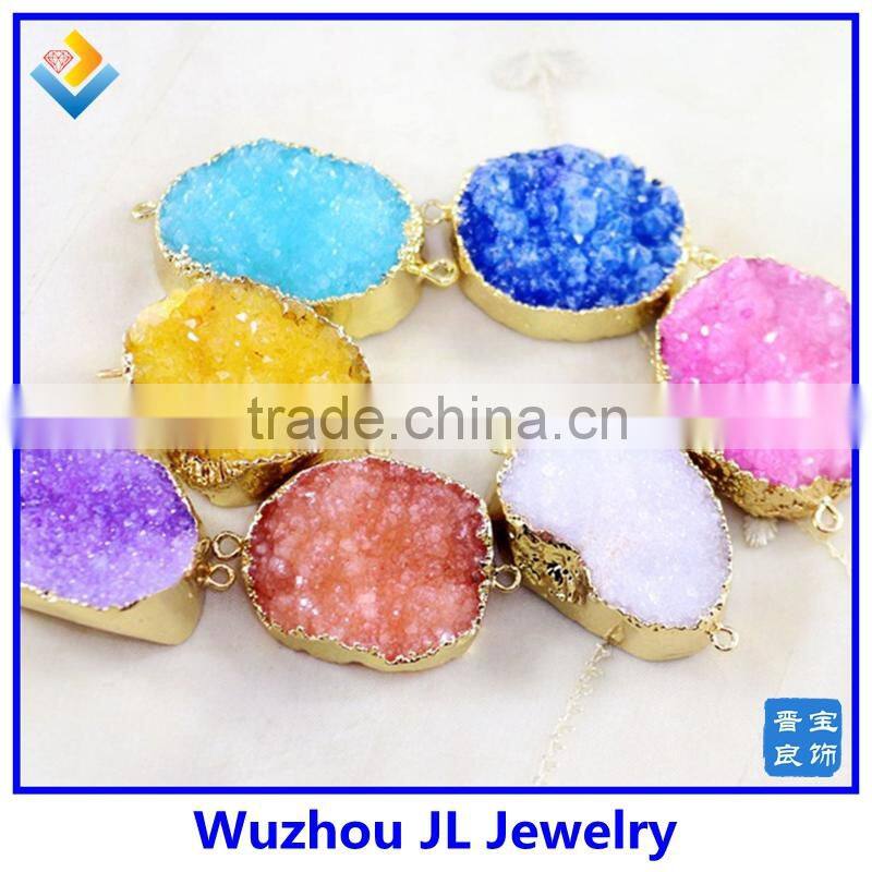 Top Quality Classic And Modernpoint Fancy Crystal Pendant, Crushed stone necklace