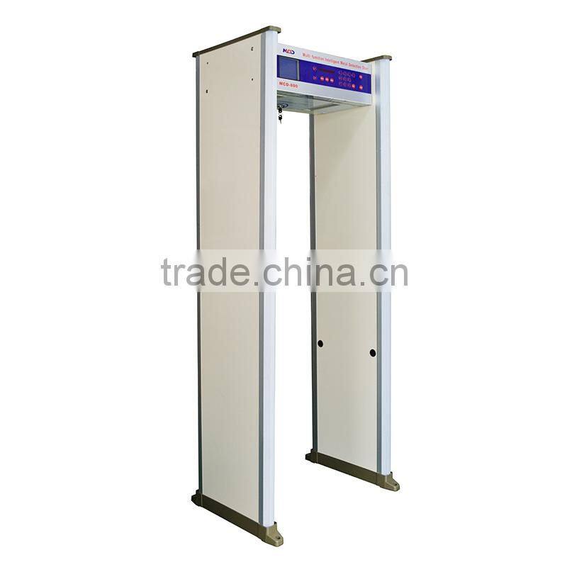 Walk Through Metal Detector with 8 Zones Suitable for Hotels and Bank