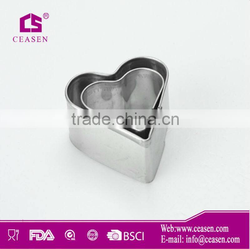 stainless steel heart-shape cookie cutter
