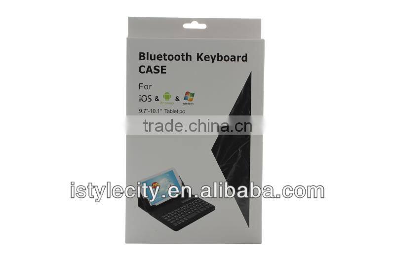Black For ipad / sumsungPu leather bluetooth keyboard