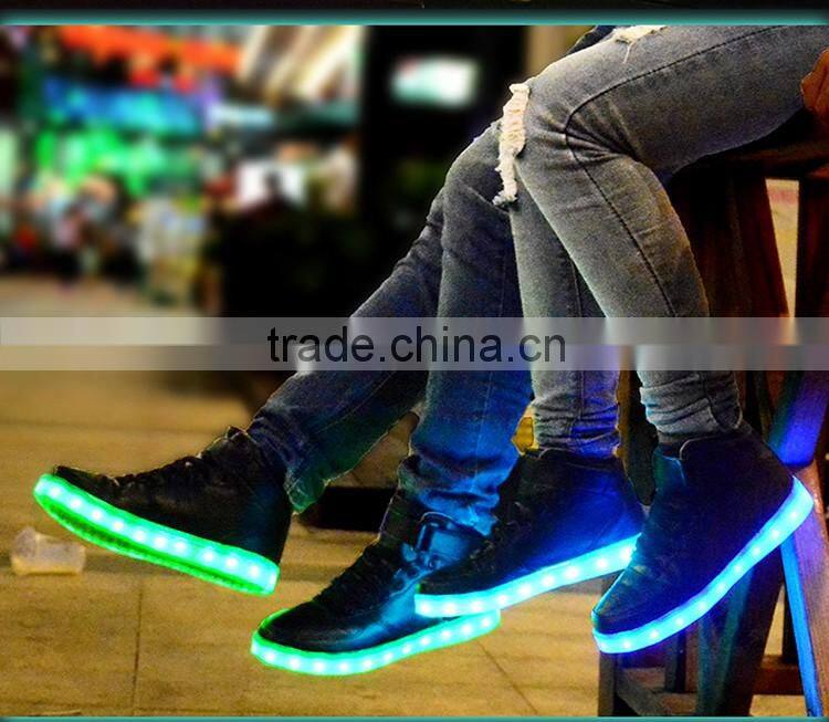 Dubai shoes 2016 summer LED shoes glowing flashing shoes adult