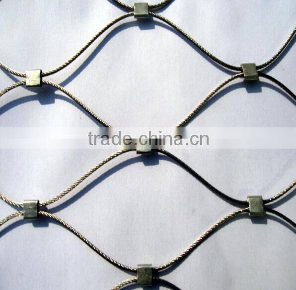 2mmx50mm stainless steel rope mesh green wall