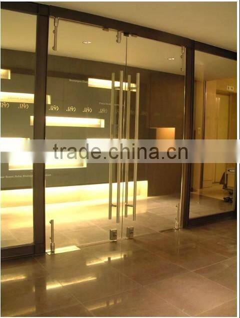 Heavy duty glass stainless steel office sliding door top door pivot hinge