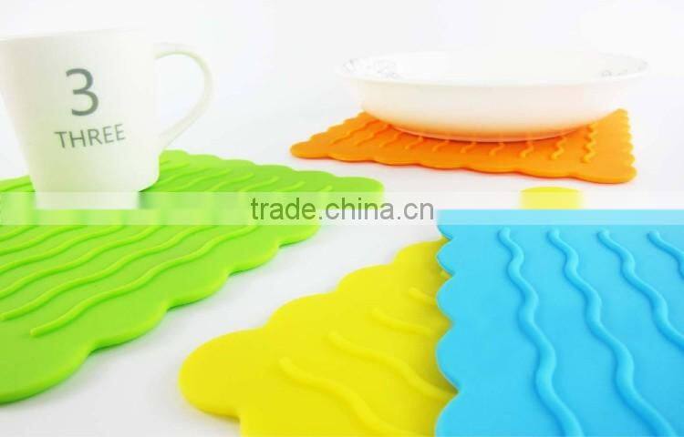 Fashion tableware silicone mat silicone pan mat