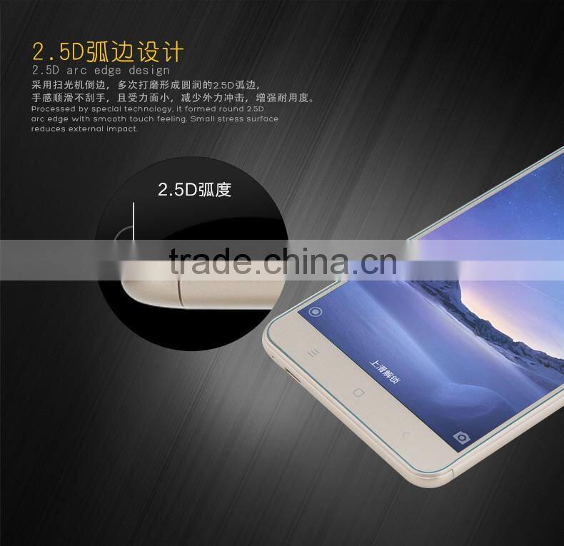 ROCK 2.5D 9H 0.3MM Anti Scratch Tempered Glass Screen Protector For Xiaomi Redmi Note 3 Clear Screen Protective Film MT-5264