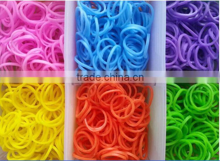 wow! Bulk AAA Quality Ecofriendly Multi Color Rubber Loom Bands Kit for children diy bracelet jewelery