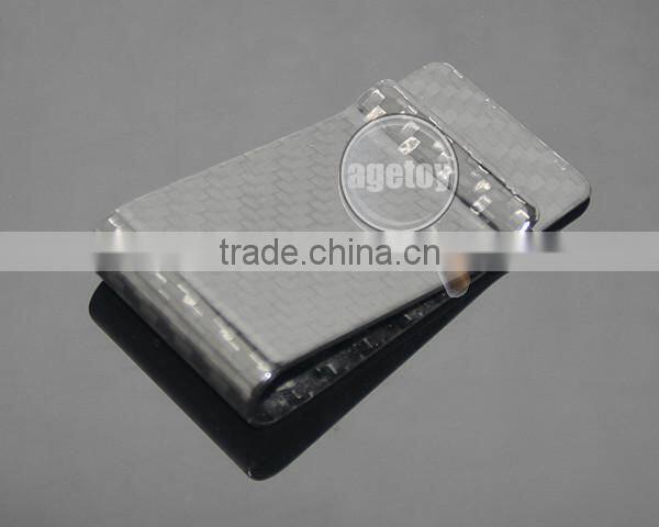 Box Packing Up-market Promotional Wholesale 100% Carbon Fiber Money Clip
