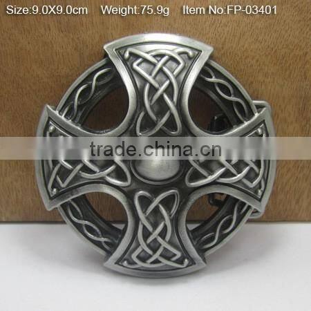 wholesale men's 35mm metal plate belt bucklewith Rhinestones