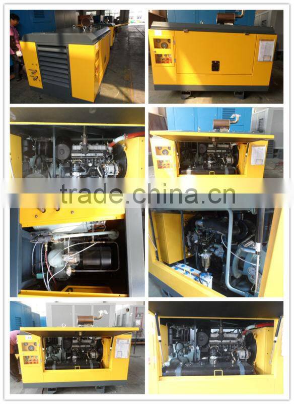 RHINOAIR Portable diesel screw air compressor TROGY-67A 50KW 67HP