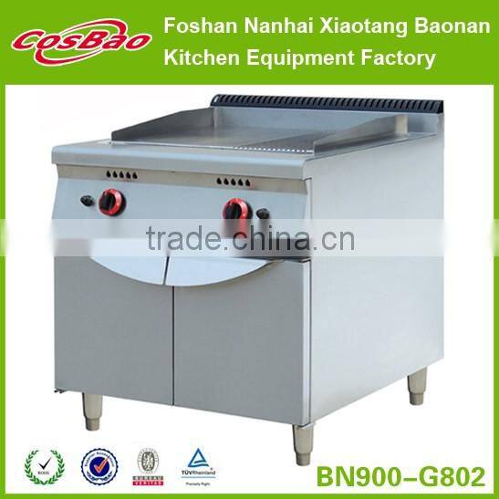 Restaurant Equipment Free Standing 2 Tanks Stainless Steel Gas Deep Fat Fryer With Cabinet BN900-G801