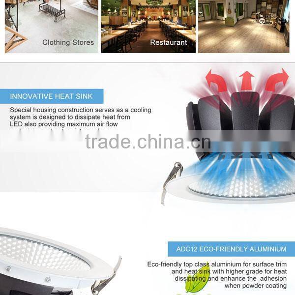 SAA CE RoHS arrival 8 inch 40w led down light