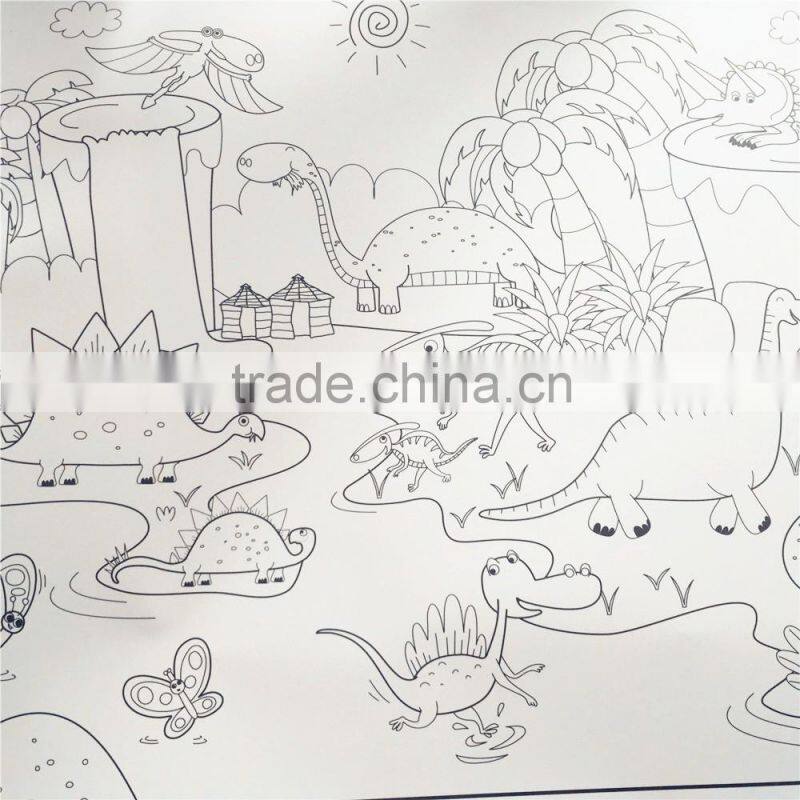 OEM cartoon graffiti 1.52x30m,children use erasable whiteboard film