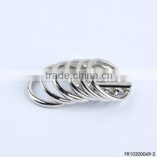 Ruby Flower Mood Ring Crystal Engagement Ring