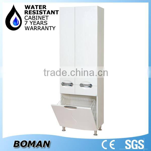 PVC MDF Material Slim Bathroom Cabinet