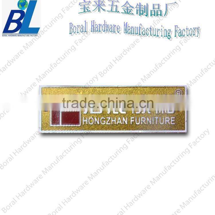 Plat antique address name plates in zinc alloy
