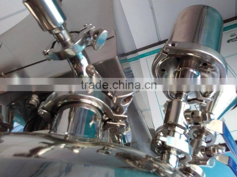 Factory supply price of stainless steel vacuum emulsifying mixer for cosmetic/ cream