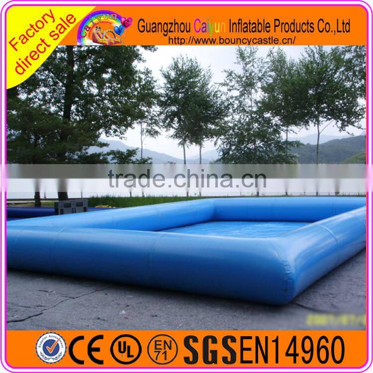 Good price square inflatable swimming pool for rental commercial