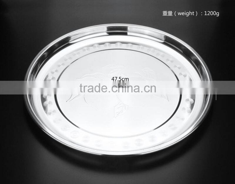 stainless steel cheap salad dinner plates made in china 2015 hot new product
