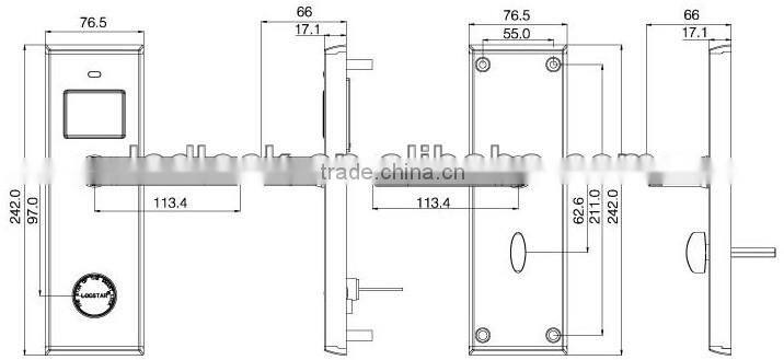 card digital door lock for hotels