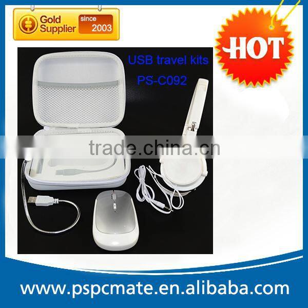 Promotional Computer Travel Kit laptop accessory travel kits USB Tool Kit white color