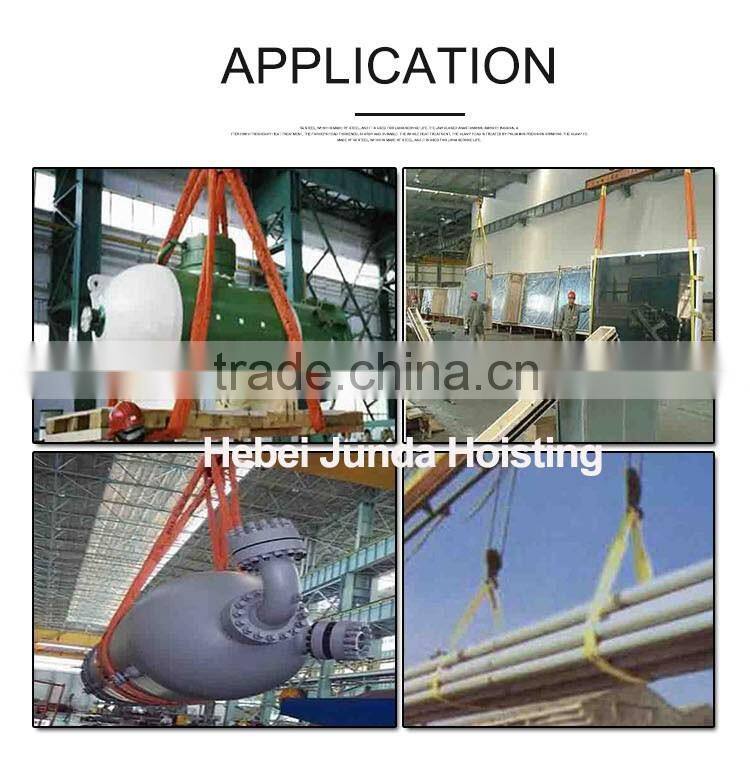 10 ton flat polyester lifting webbing sling belt type from China manufacturer