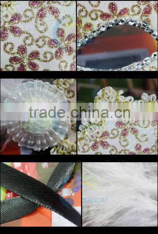 latest super deluxe italy sparkling glitter shining jewels rich feather eye party mask